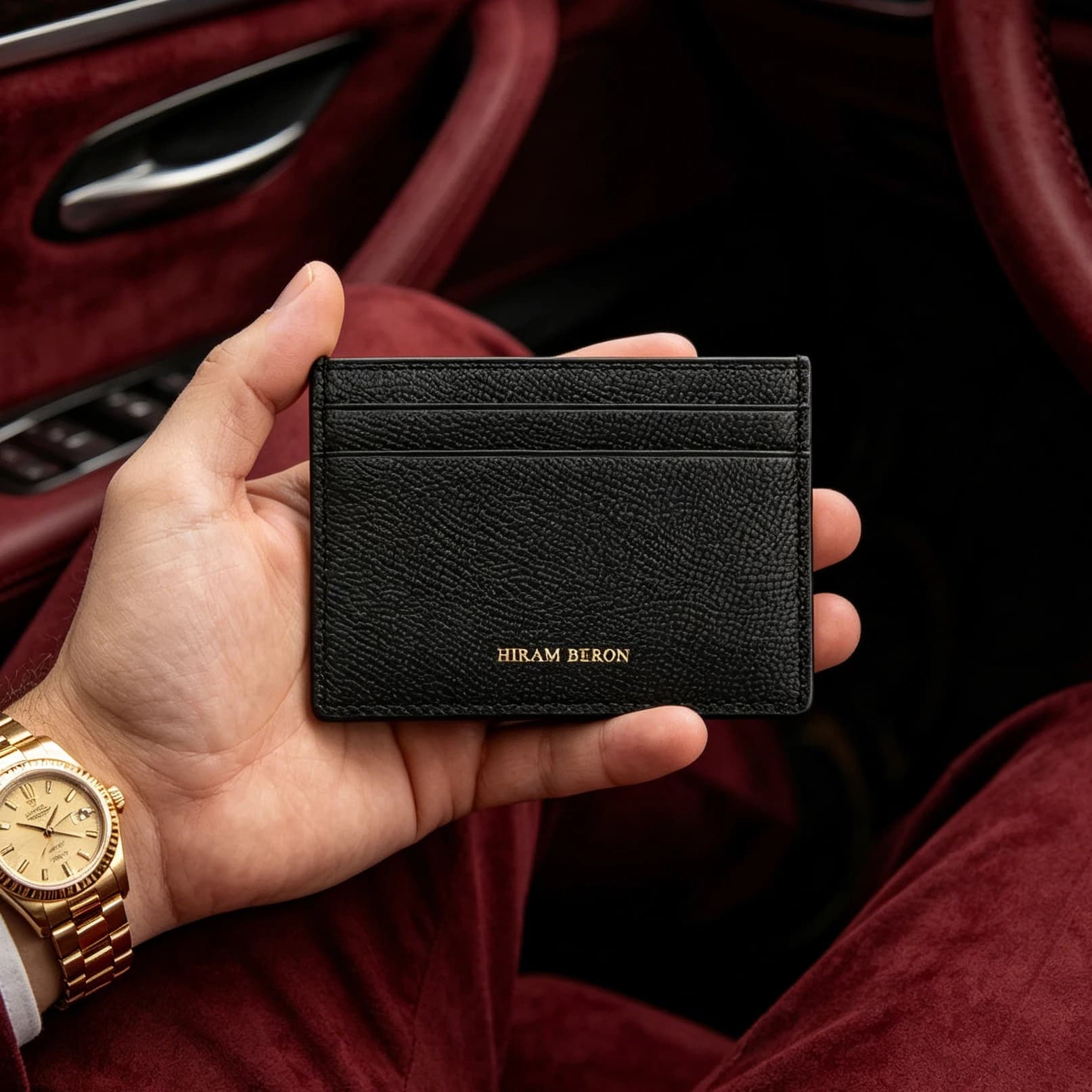 Porta biglietti da visita personalizzato da uomo, regalo di compleanno, prodotto in pelle di lusso, dropshipping, private label