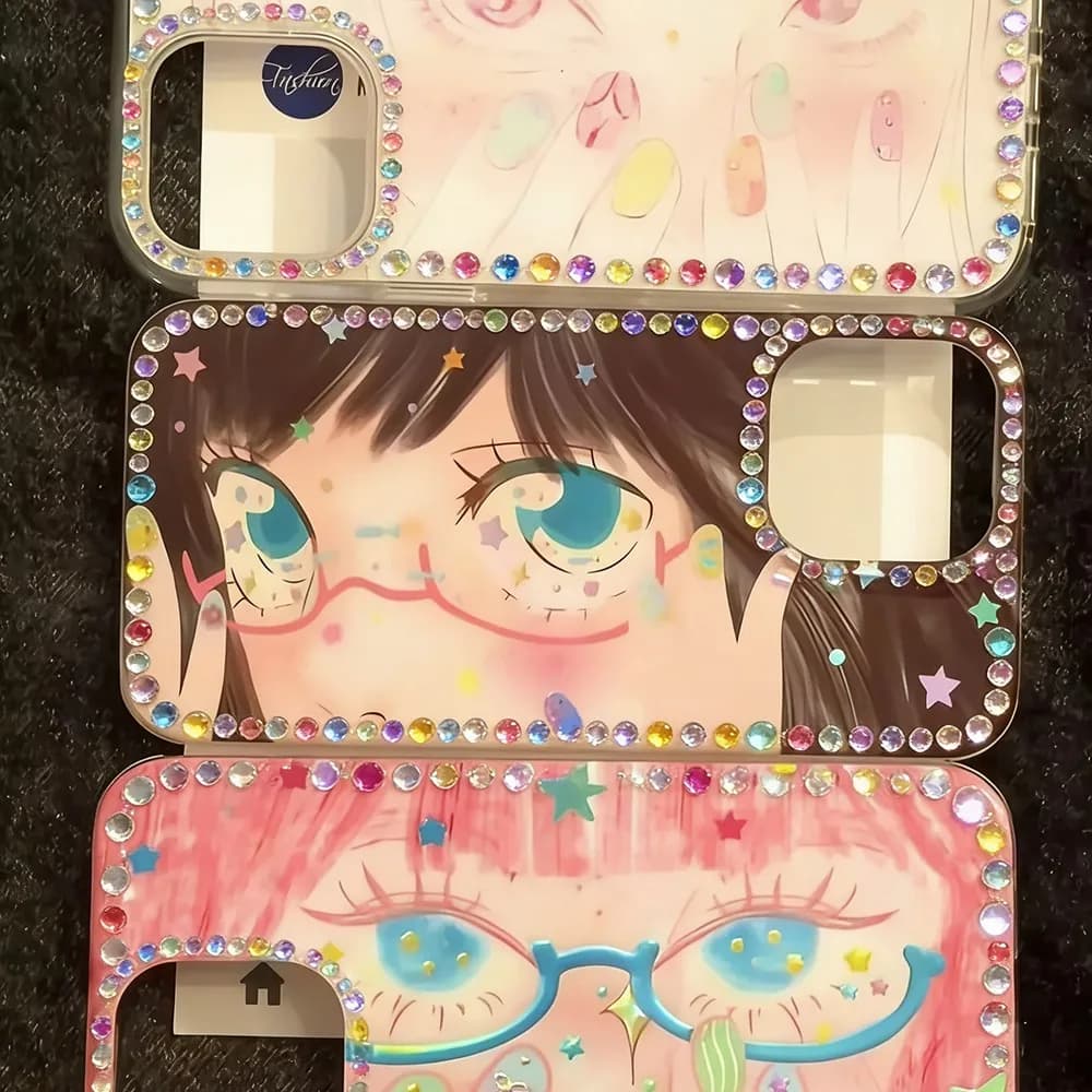Cover for Phone with Colorful Design of Nail Art and Cartoons for Xiaomi Redmi Notes 14 13 12 12s 11 11s 10 9s 8 7 Pro Plus 4G 5G