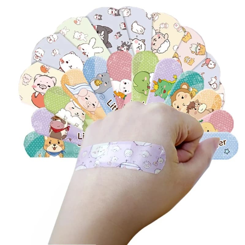 120 Pz/set Cerotto Del Fumetto per Il Primo Soccorso Per Bambini Cerotti Bende Adesive Vaccinazione Medicazione Della Ferita Patch Kit Di Emergenza