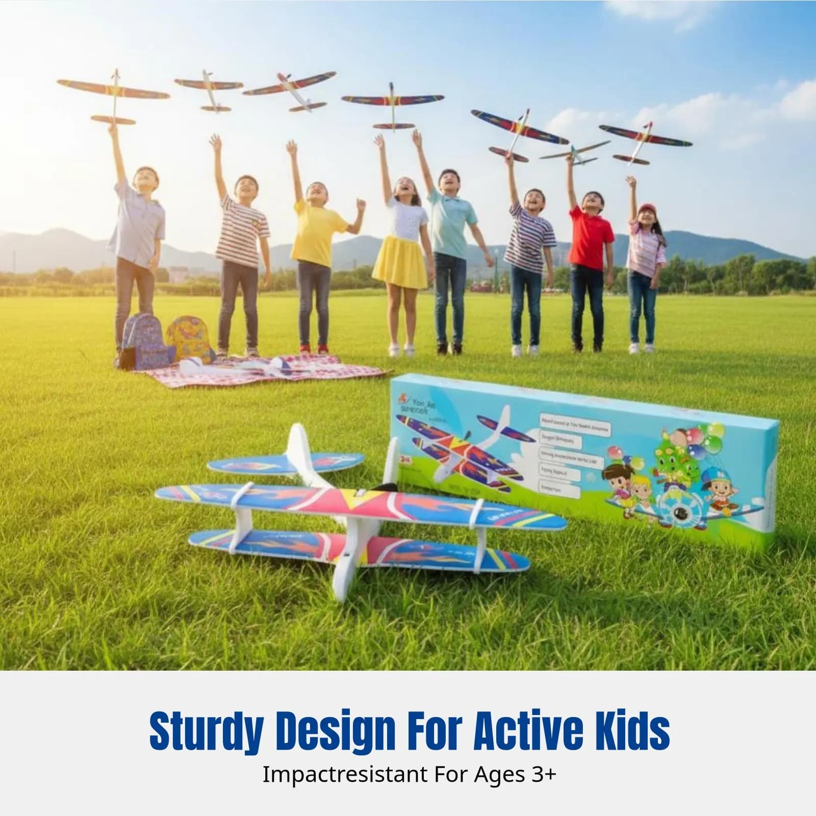DIY Electric Aeroplane, Elastic Alien Model for Scientific Exploration, Urti Resistant, Different Versions, Children's Toy