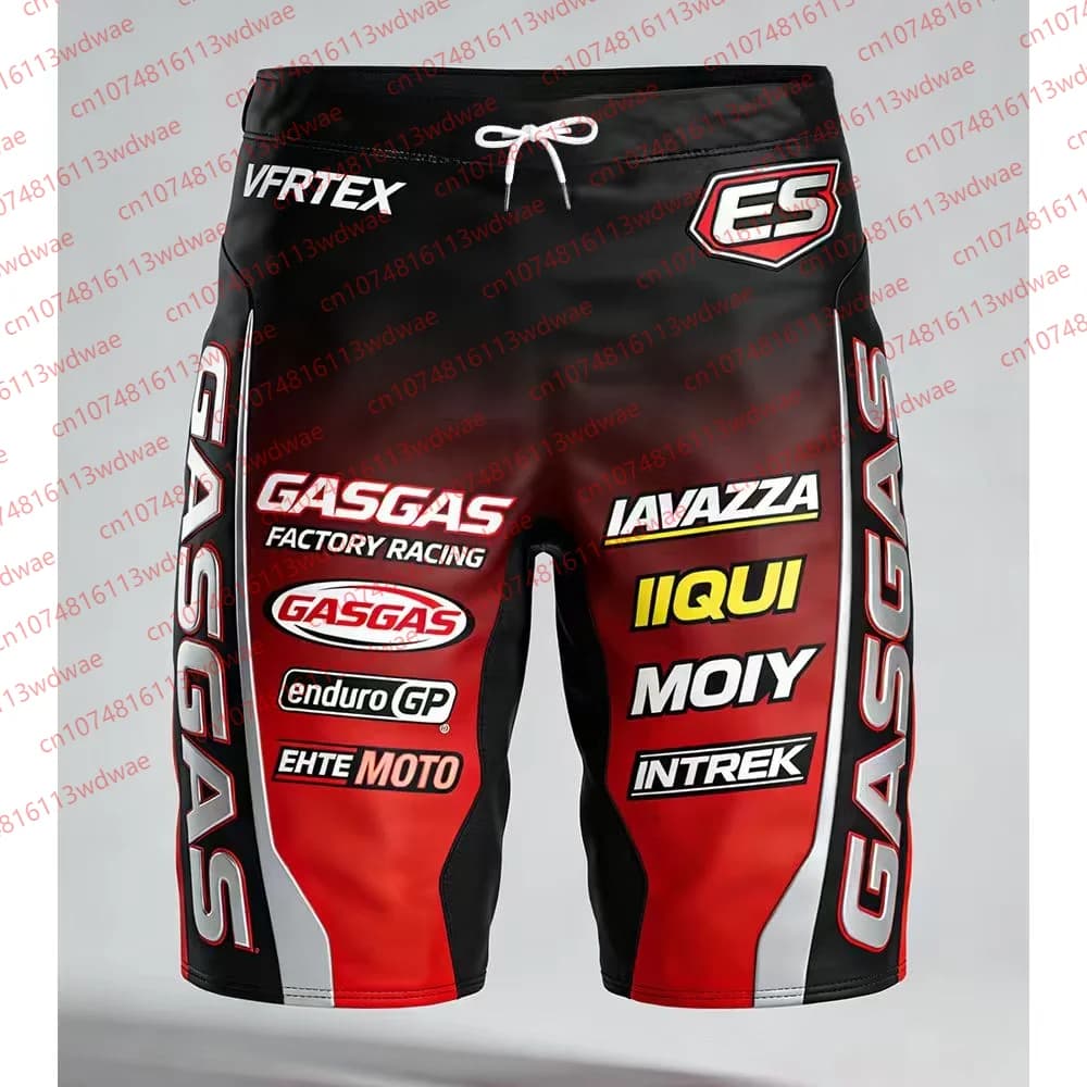 GASGAS Factory Racing Enduro GP MX shorts with print, fast drying, men's, cycling, riders and motorcycle enthusiasts