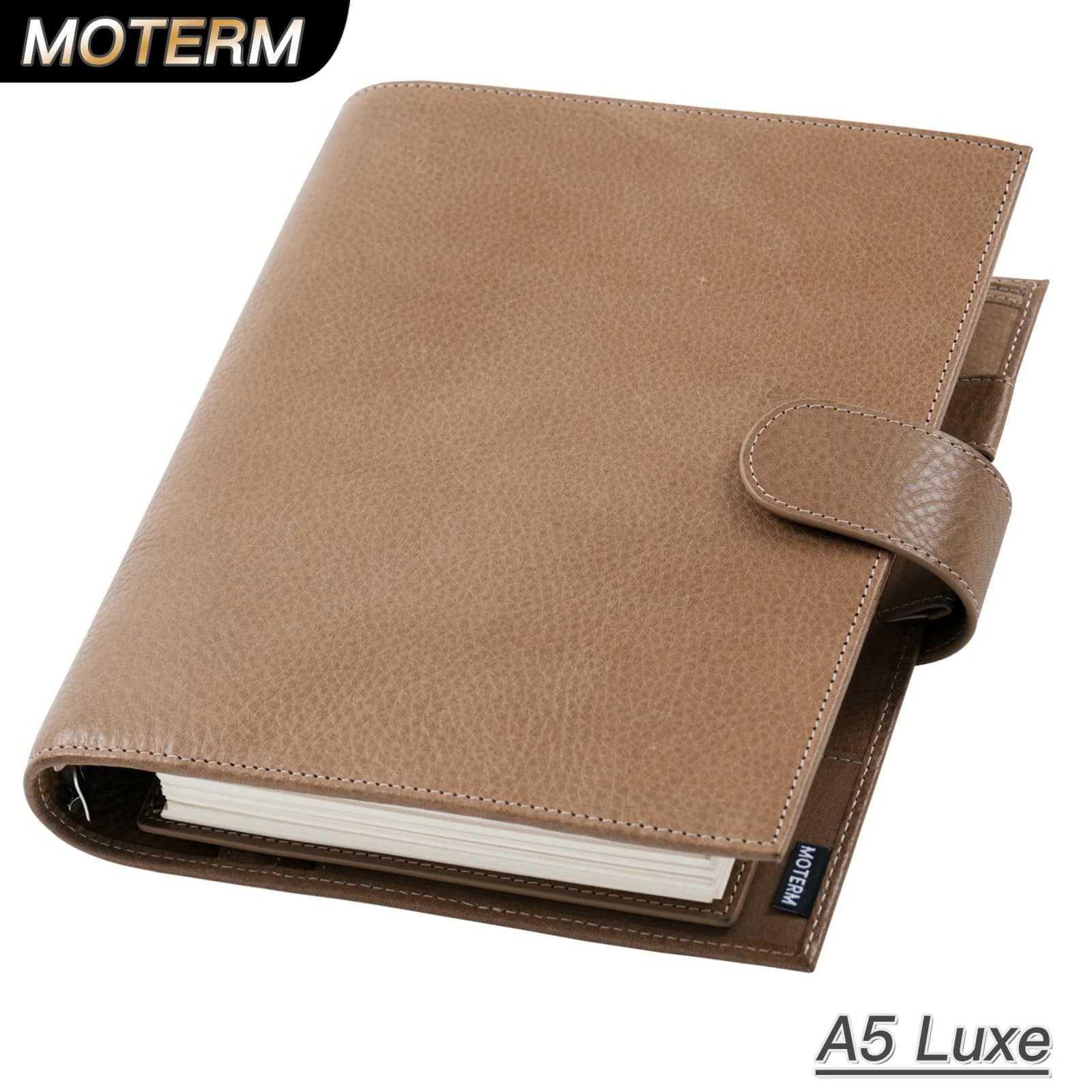 Moterm Pelle conciata al vegetale a pieno fiore Luxe Serie 2.0 Formato A5 Planner Notebook Agenda Organizzatore Blocco note Diario Sketchbook