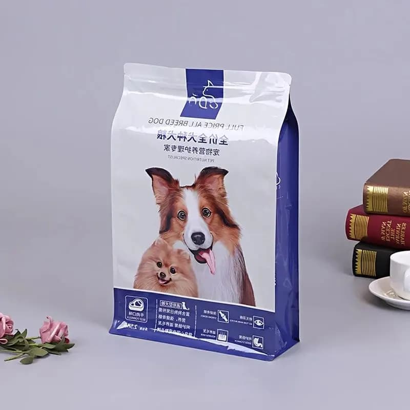 HD Color Printing,Customized Printed Resealable Eight Sided Sealed Aluminum Foil Zipper Stand Up Bag, Coffee Bean Packaging