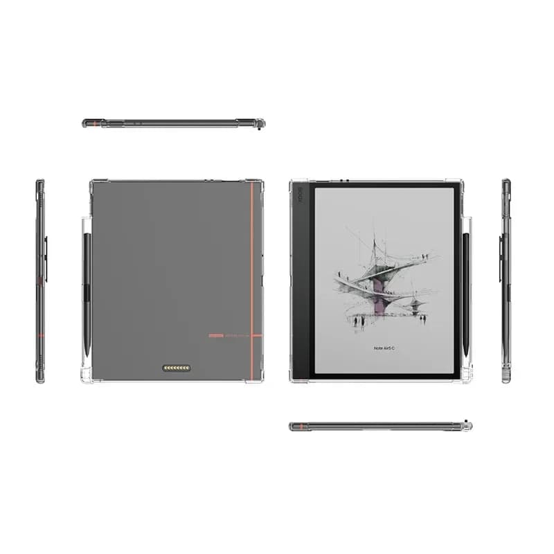 Per Funda Onyx Boox Note Air5 C Air 5 C 5C Custodia portapenne Trasparente 10.3 "eBook TPU Cover posteriore con 4 airbag antiurto