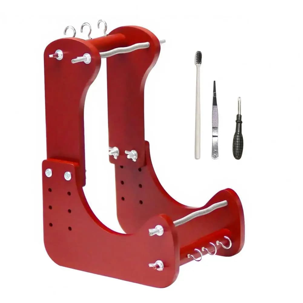 Wooden Bead Loom Adults Bead Loom Adjustable Standing Beading Loom Kit for Adults Diy Bracelet Necklace Keychain Weaving Tool