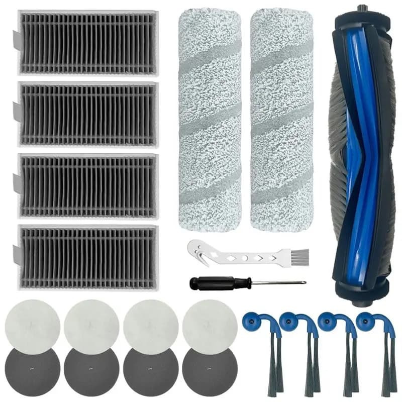 diCODICE di spare parts for ECOVACS X11 OMNICYCLONE Vacuum Cleaner Roller Side Brush Rolling Mop HEPA filters Foam filters