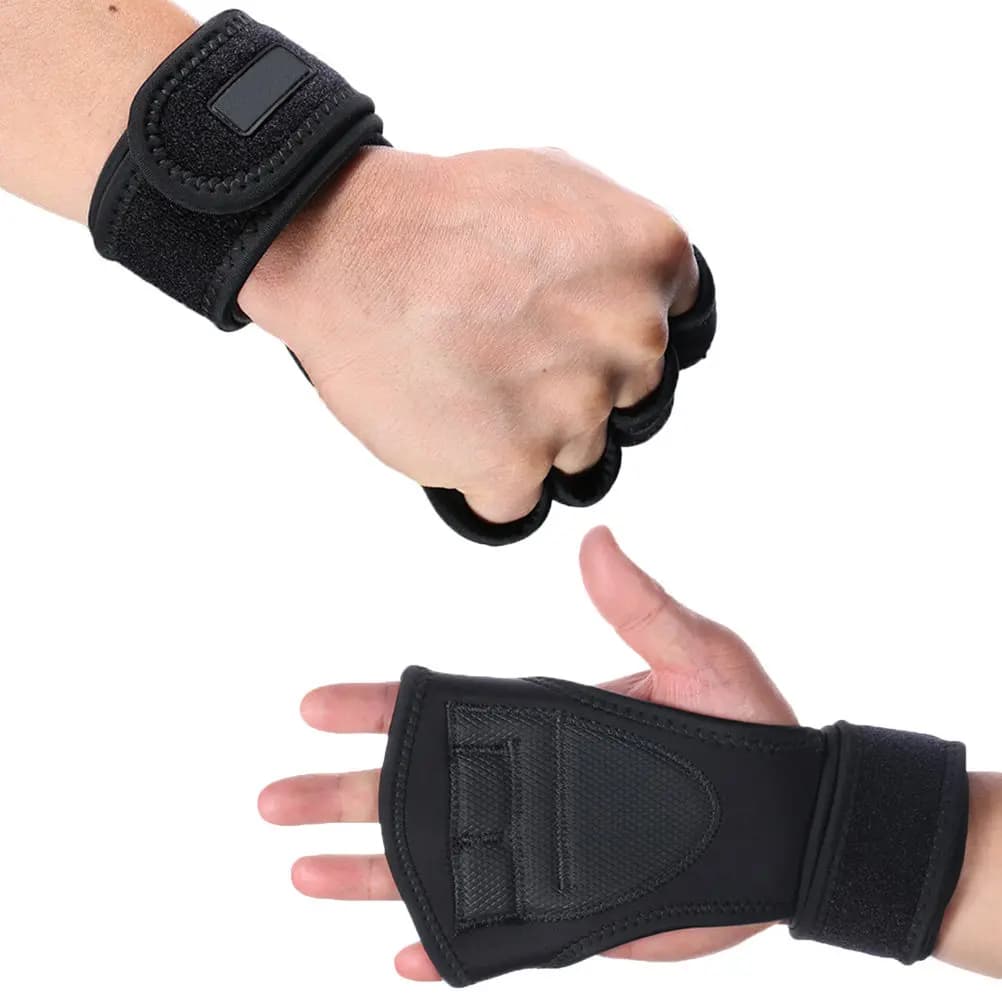 Guanti da Sollevamento Pesi, Spessi, con Assorbimento SBR, Ammortizzazione, Supporto Polso, Protezione per Fitness, Ciclismo, Arrampicata e Allenamento