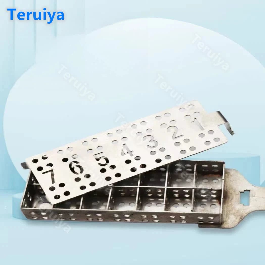 Set di palette per laboratorio dentale Strumento professionale per arrangiare i denti con rondella di cera in acciaio inossidabile per la fabbricazione di protesi e laboratorio odontoiatrico