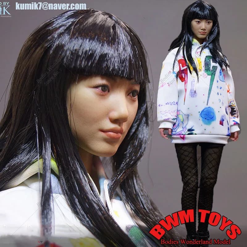 In Magazzino KUMIK KMF24-DOO 1/6 Bilancia Da Collezione Coreano Femminile Star Bae Suzy 12 Pollici Femmina Action Figure Giocattoli di Modello per i Fan