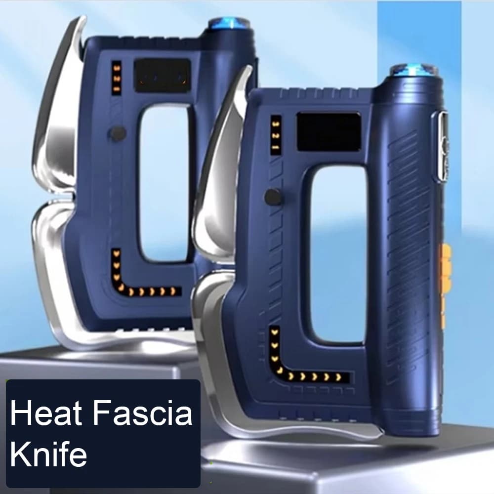 Electric Heating Guasha Scraping Fascia Massage Board Microcurrent Back Hot Compress Massager Gun Body Guasha Fascia Massage Gun