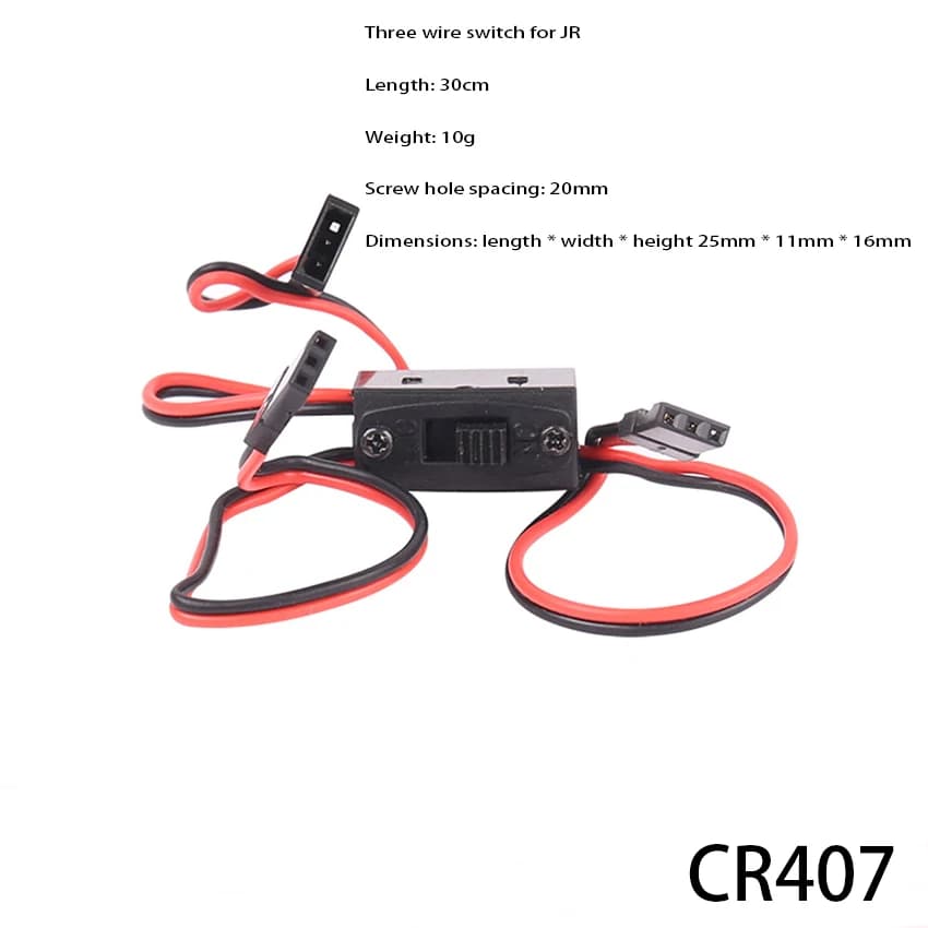 30 centimetri RC Interruttore Ricevitore FUTABA JR Spina Servo ON/OFF Cavo di Alimentazione Maschio Femmina per RC Giocattoli Auto Barca Elicottero Aereo Drone