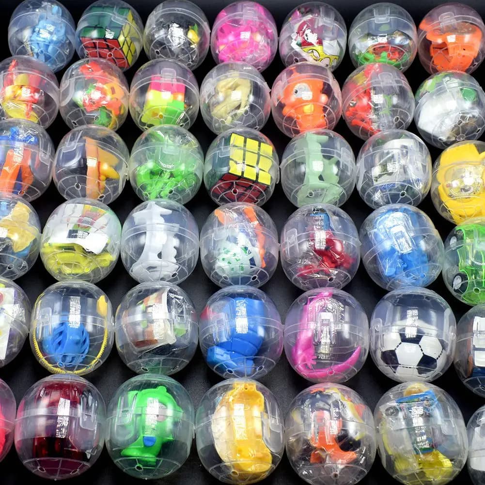 20PCS Gachapon Macchina Trasparente Gachapon Giocattoli Creativo Gachapon a gettoni con bambola casuale Giocattoli Regalo di compleanno per bambini