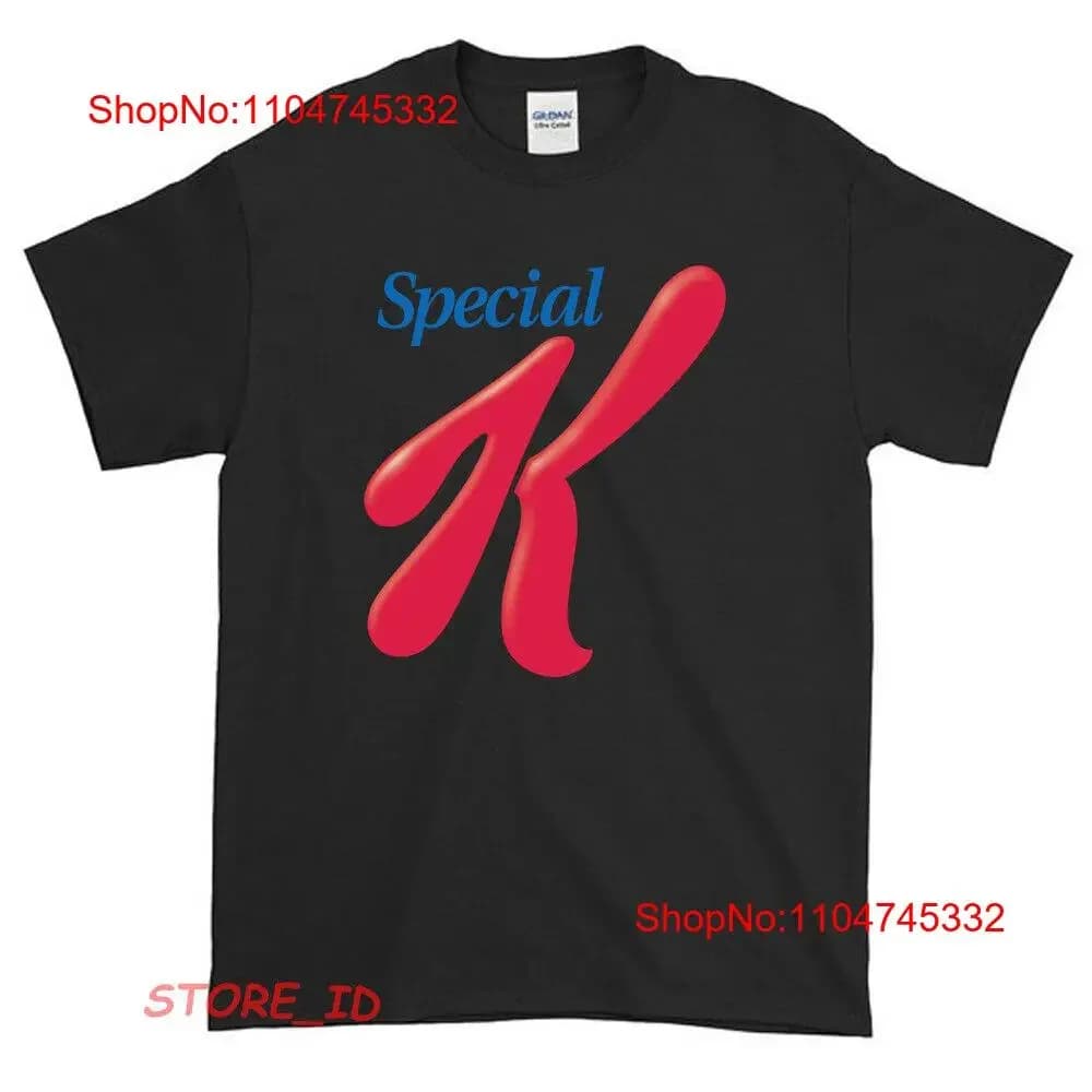 New Special K Breakfast Cereal Logo T-shirt divertente americana da uomo Taglia S XXL vintage lavato Top grafico unisex per l'uso quotidiano