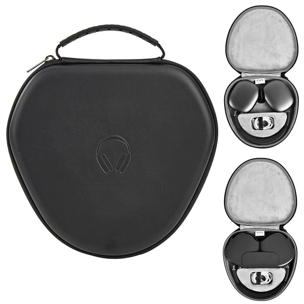 Newest Smart Case for Airpods Max with Auto-sleep Hard EVA Shell Waterproof Shockproof Portable Carry Organize Bag Pouch