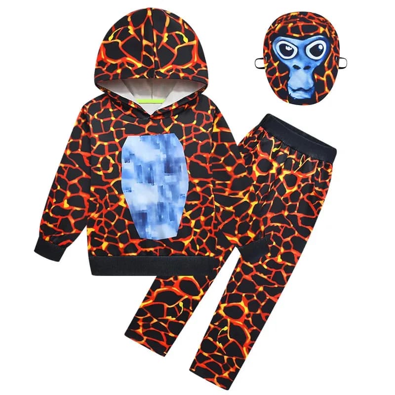 ♥ Nuova Felpa con Cappuccio Gorilla Tag 2025 per Bambini, Abbigliamento alla Moda per Ragazze e Ragazzi, Felpa Calda Autunnale per Bambini ★ Casa dell'Orso