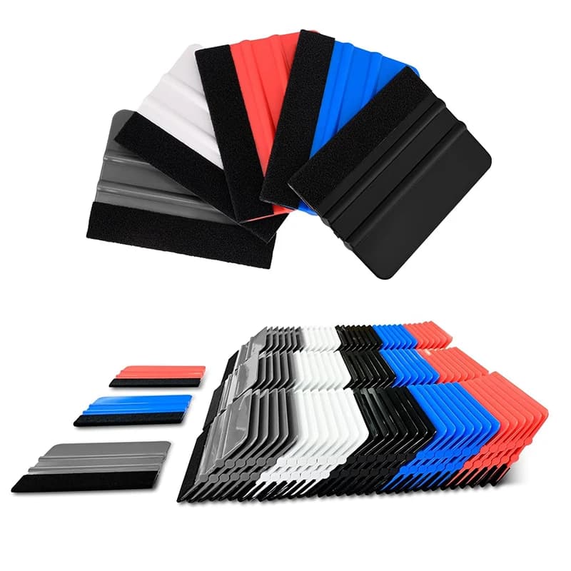 Vinyl Squeegee Tool 4 Inch Car Sticker Carbon Film Install Felt Fabric Scraper Window Film Tinting Tool Vinyl Wrapping Spatulas