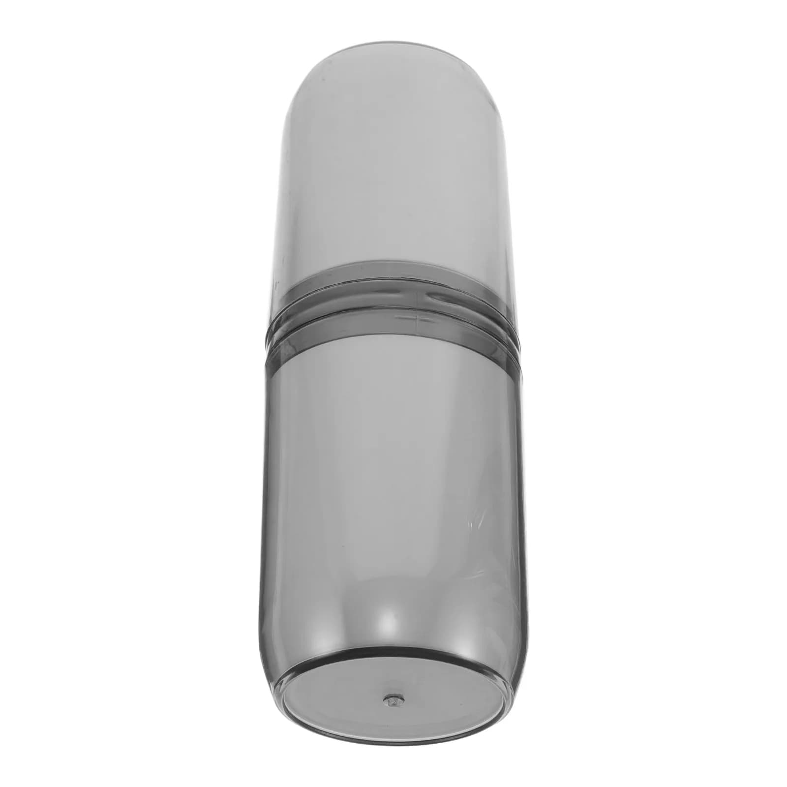 Porta Spazzolino da Viaggio Bianco Impermeabile, Contenitore Antipolvere per Spazzolino e Dentifricio, Tazza per Risciacquo per Ufficio, Palestra, Hotel