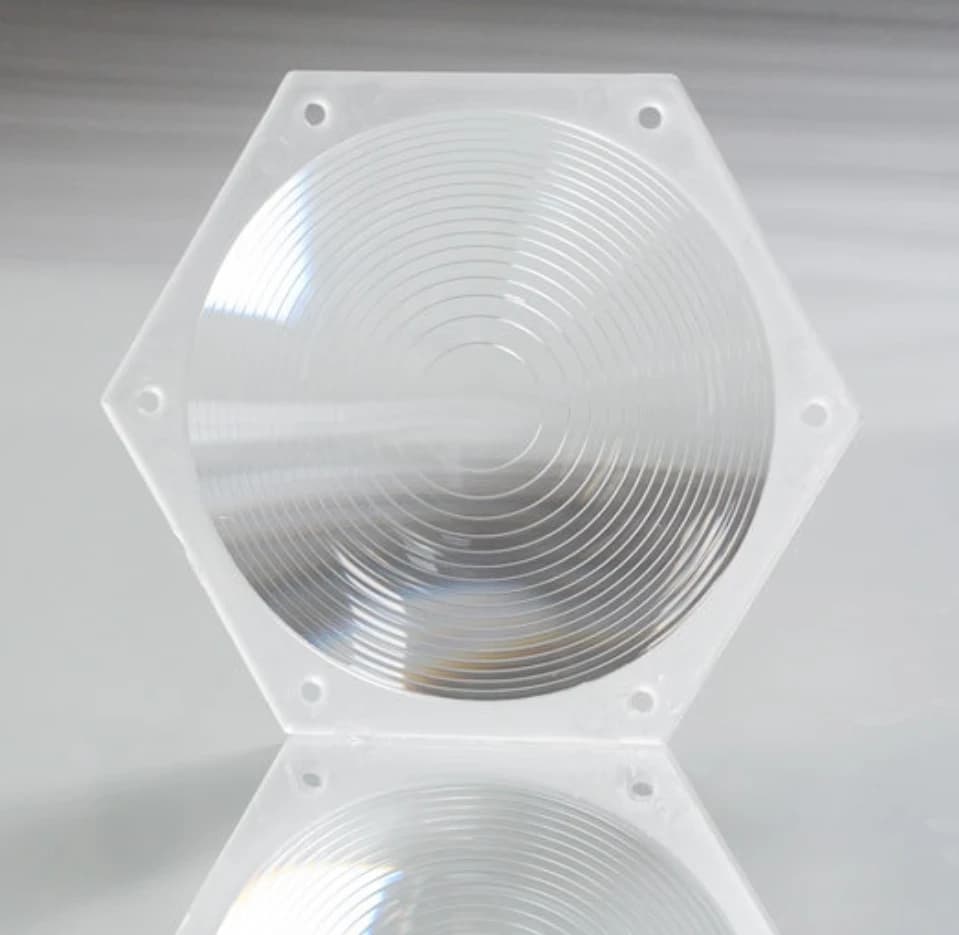 Hexagon Fresnel Lens Variable Ring Condenser Threaded Aspheric Lenses DIY LED Spotlight Lamp Light Magnifier Solar Concentrator