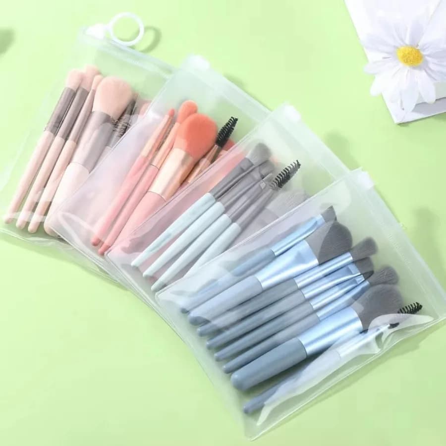 8-Piece Mini Soft and Fluffy Makeup Brush Set, Perfect for Makeup Beginners, Used for Foundation, Blush, and Eyeshadow to Creat