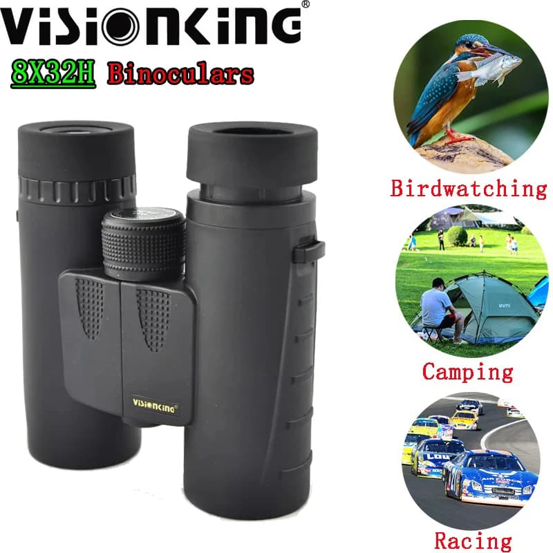 Binocolo Visionking Protable 8x32 Visione grande Bak4 FMC Sollievo per gli occhi lunghi Birdwatching all'aperto Prismatico da campeggio Telescopio da tetto