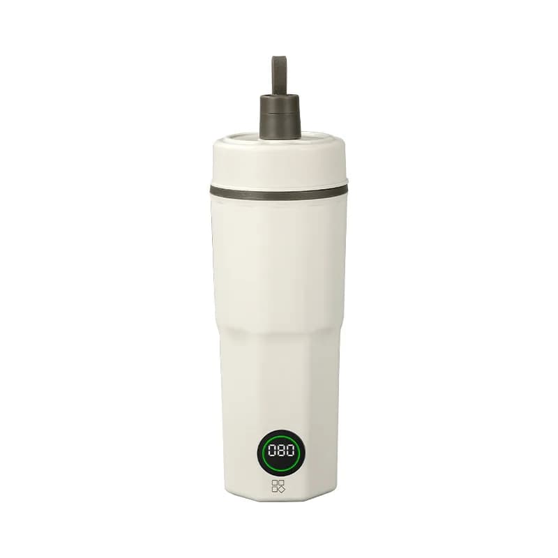 Bollitore Elettrico Portatile 500ml 100-240V con 4 Livelli di Temperatura, Acciaio Inox 304/316, Spegnimento Automatico, Antigoccia, per Viaggi, Ufficio, Esterni