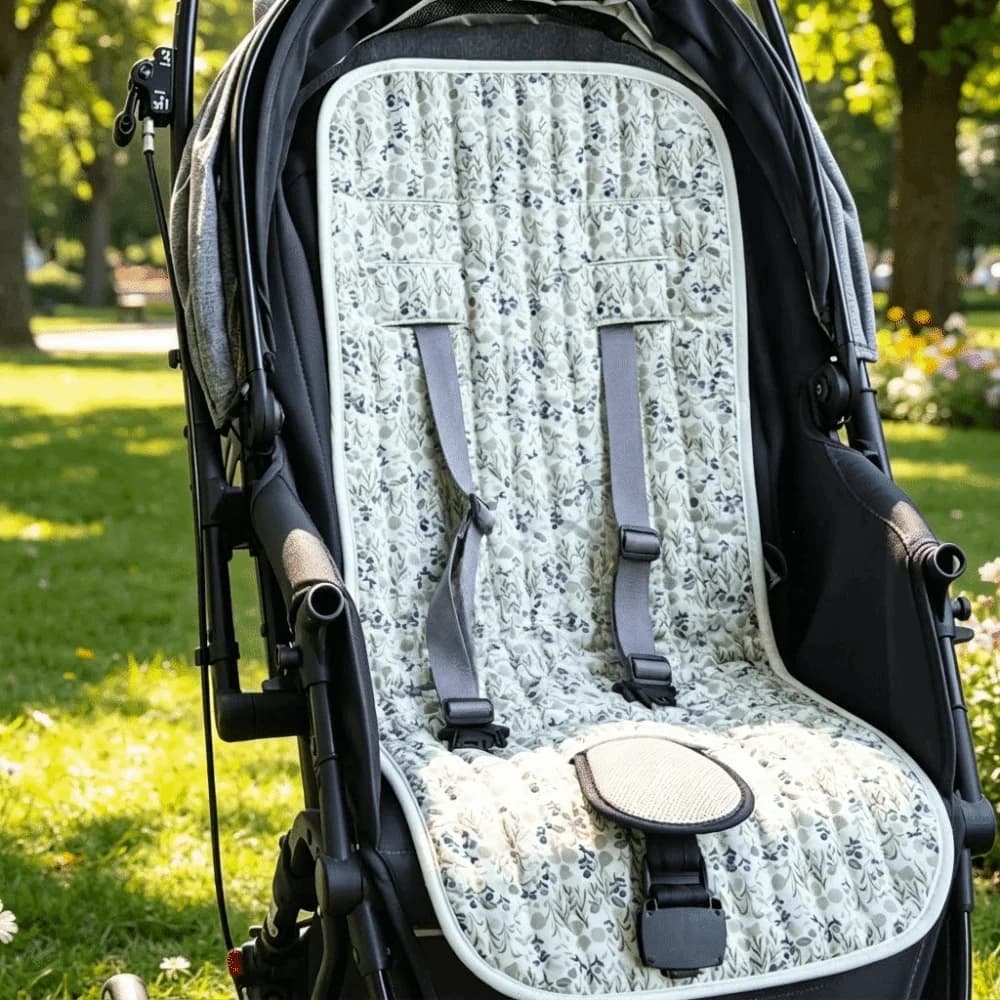 Cuscino traspirante per passeggino, morbido e confortevole, fodera universale in cotone per passeggino, accessori per bambini