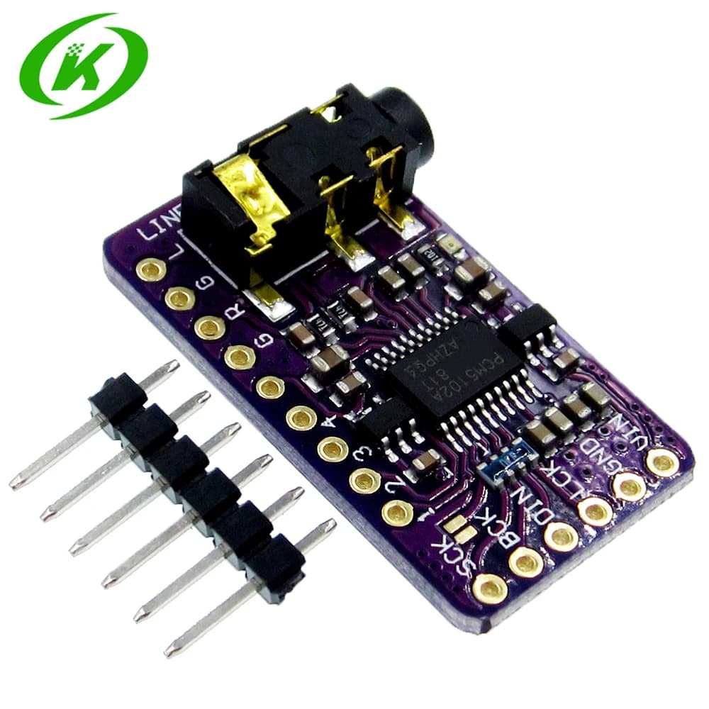 Interfaccia I2S PCM5102 Decodificatore DAC GY-PCM5102 Modulo lettore I2S per scheda formato Raspberry Pi pHAT Scheda audio digitale PCM5102A