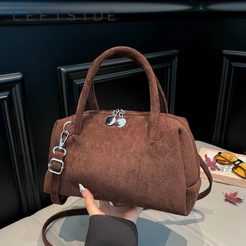 LEFTSIDE Borsa a tracolla piccola da donna 2025 Inverno Nuova tendenza Borse a tracolla con cuscino Borse e portamonete di tendenza del designer di marca di lusso