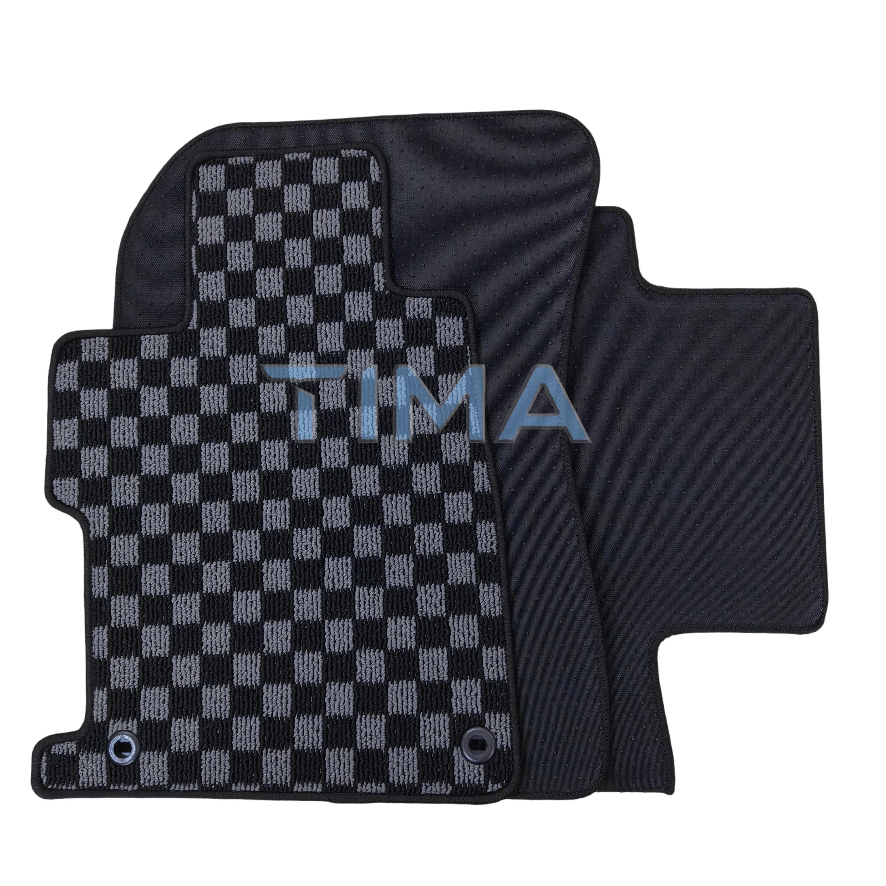 Water-absorbent and waterproof JDM Checkerboard Car Floor Mats For 2012-2015 Honda Civic 9th Gen Left Hand Driveor
