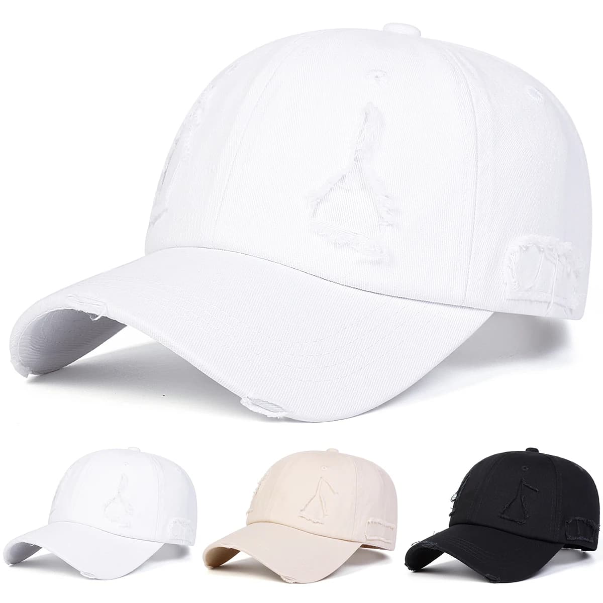Unisex Hole Baseball Caps Spring Autumn Outdoor Adjustable Casual Hats Sunscreen Hat Sports Cap