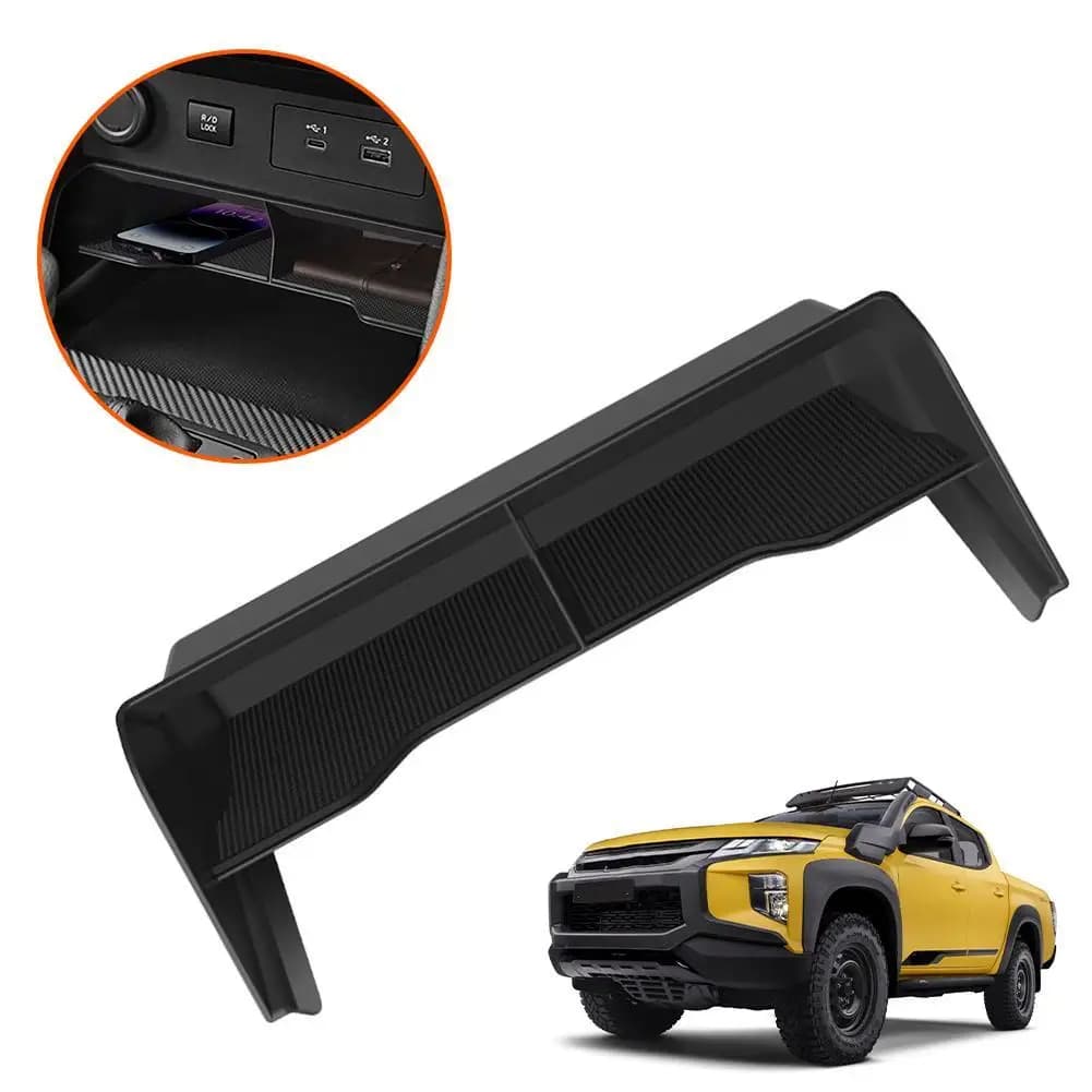 Per 24/25 Mitsubishi L200/Triton Auto Scatola di Controllo Centrale Forniture Auto Console Centrale Box Organizer Interni Auto di Stoccaggio F3O5