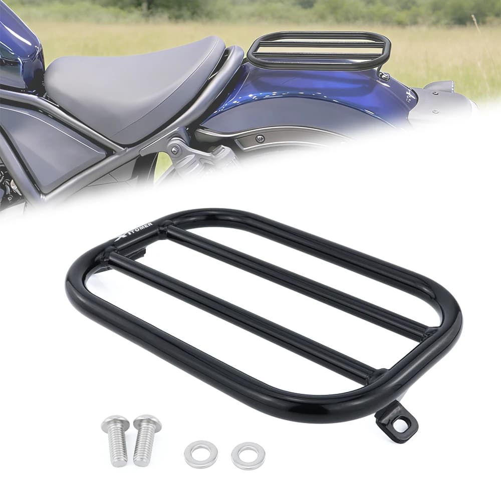 Portapacchi Posteriore in Acciaio per Moto, Supporto per Sella Singola, per Honda CMX 1100 CMX1100 Rebel 1100 2021-2026