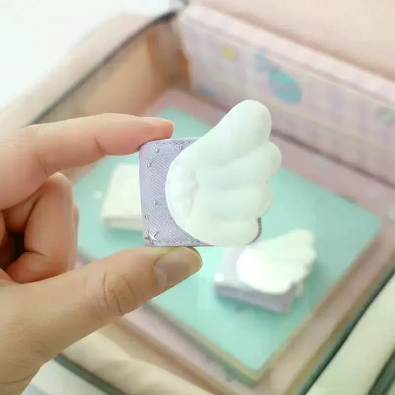Clip Organizzatore per Cavi in Tessuto - Fibbia Riutilizzabile con Stampa a Stella per Gestione Cavi, Auricolari, Cavi di Ricarica, Archiviazione Portatile