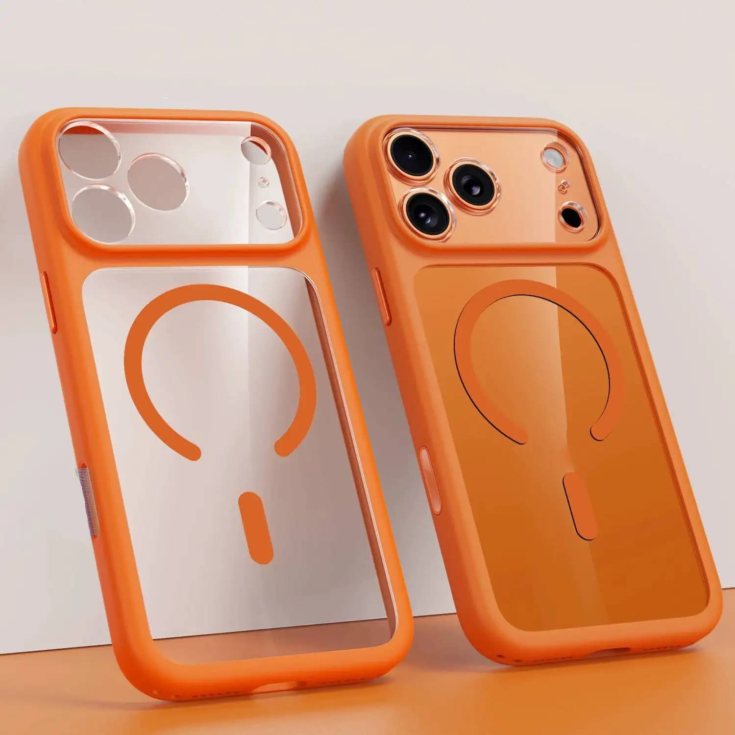 Custodia Magnetica Trasparente in Acrilico per iPhone 17 16 14 15 13 Pro Max con Protezione Fotocamera Antiurto e Cover Rigida Compatibile con MagSafe