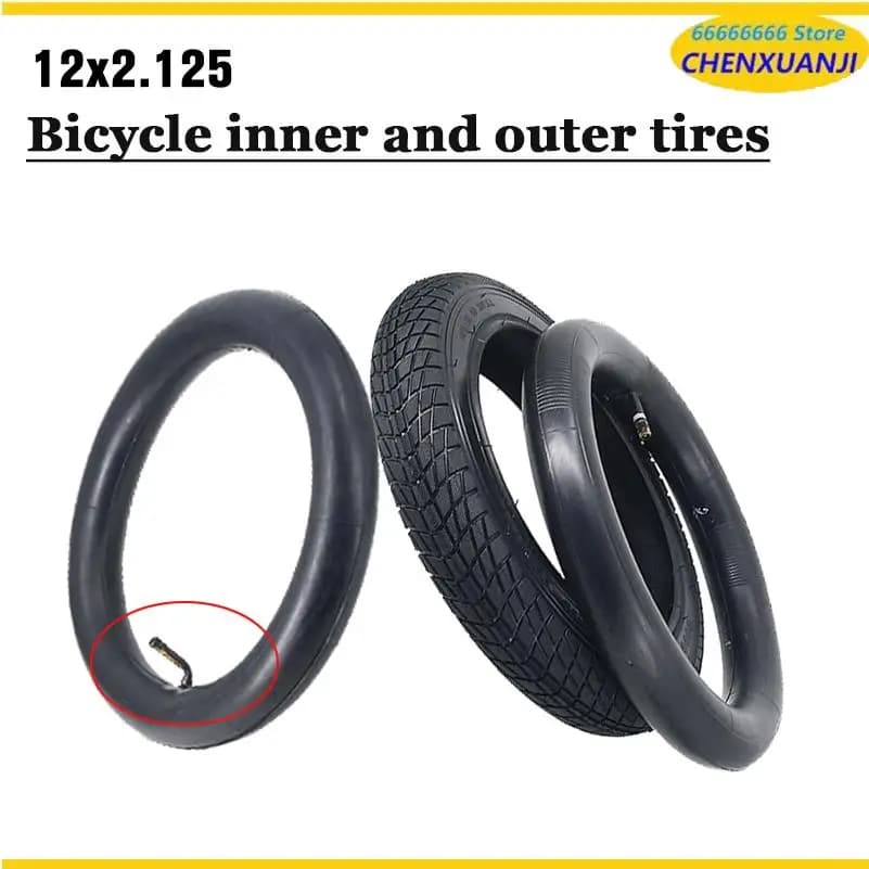 Pneumatici interni esterni da 12 pollici 12x2.125 scooter da bicicletta pneumatici per passeggino camera d'aria pneumatici esterni 12 x 2.125 parti di ricambio