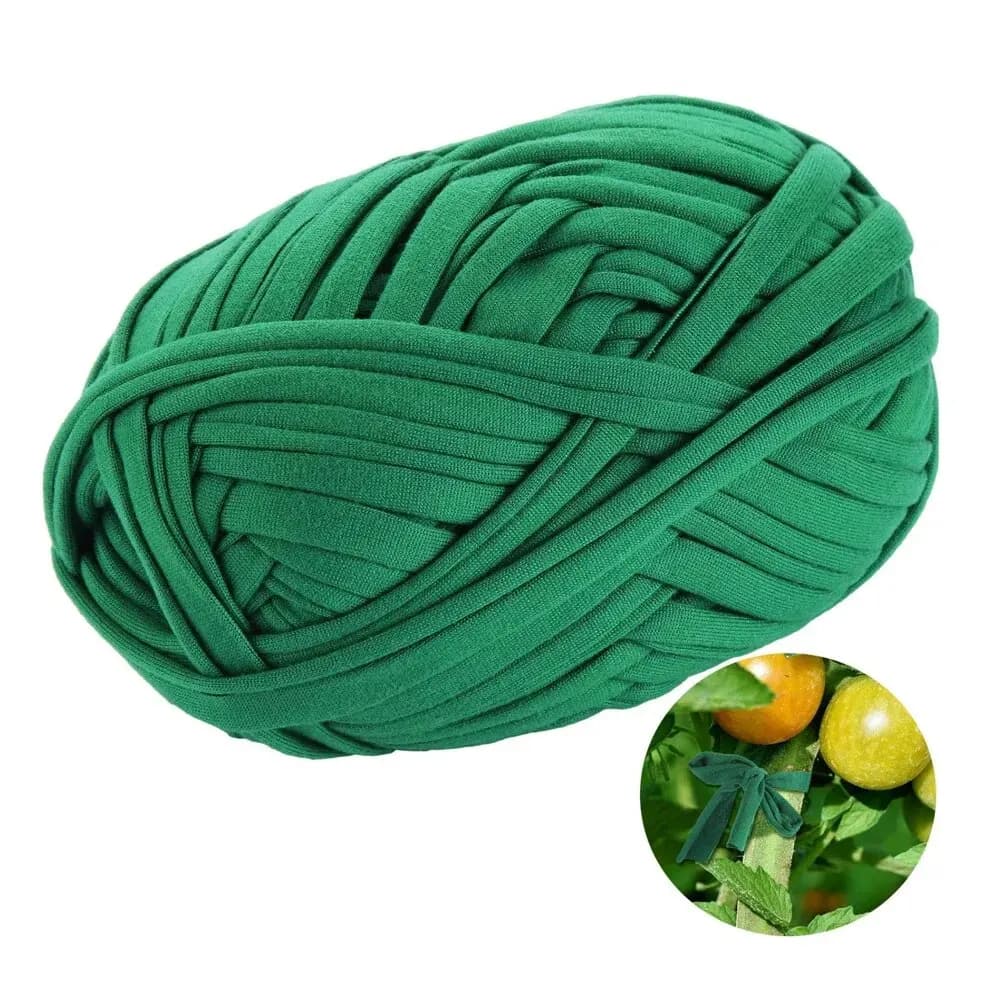 Fascetta di supporto per piante con striscia di stoffa per corda da giardino verde da 1 pezzo utilizzata per l'ordinamento di cavi in uffici da giardino e casa