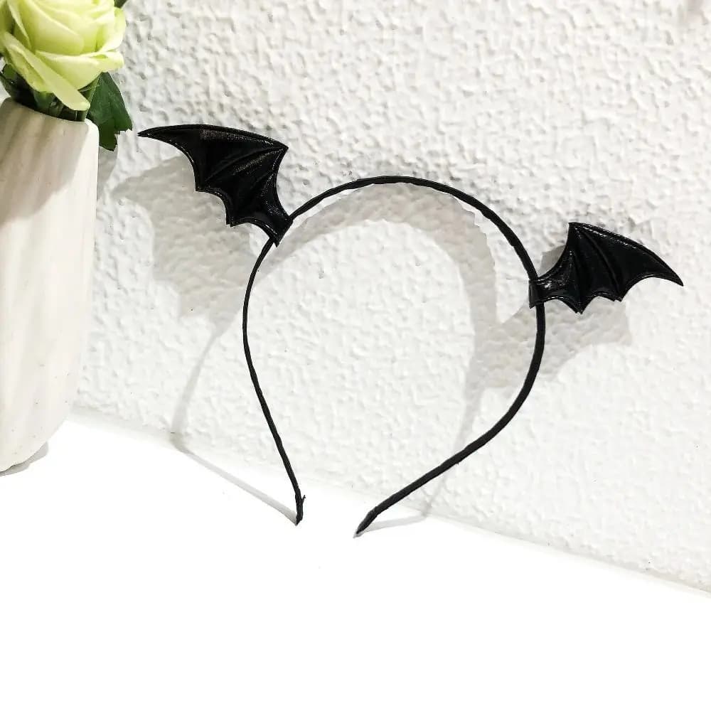 Simpatiche ali di pipistrello a forma di pipistrello, decorazione per la testa gotica, set di fermagli per capelli, cerchi per capelli, costume, Natale, Halloween
