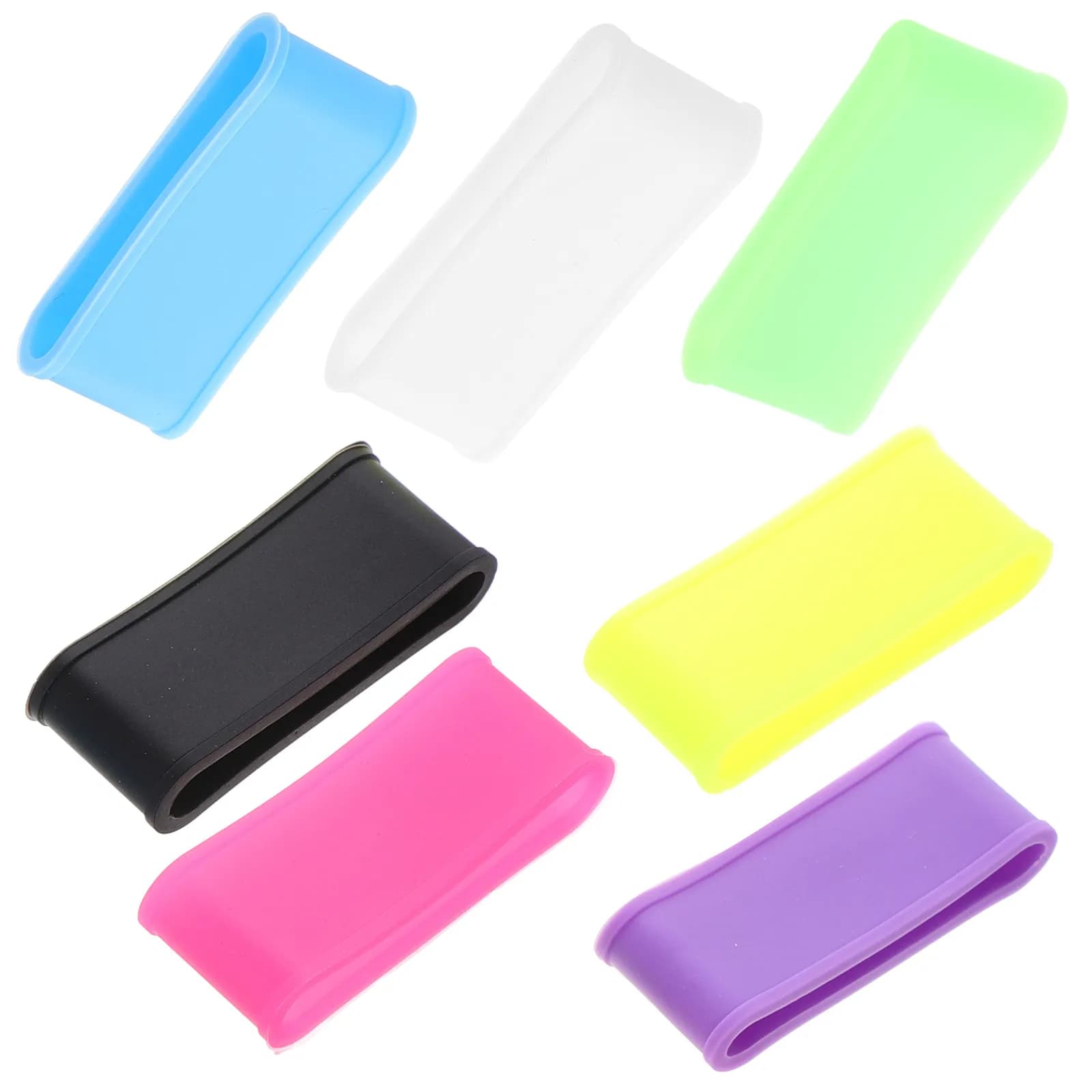 Set di 7 Grip Band per Racchette da Tennis e Badminton, Overgrip Antiscivolo, Anello Protettivo in Silicone, Accessorio Sportivo
