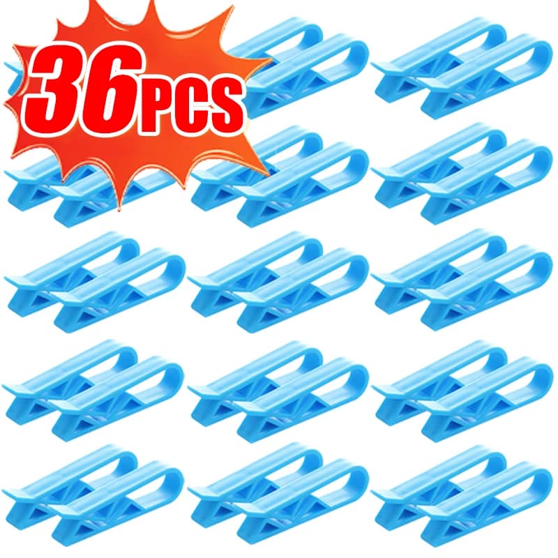 36/2pcs Bidone della spazzatura Clip fissa Cestino dei rifiuti Sacchetto della spazzatura Supporto antiscivolo Morsetto Snack Bag Clip di tenuta Organizzatore di stoccaggio della cucina