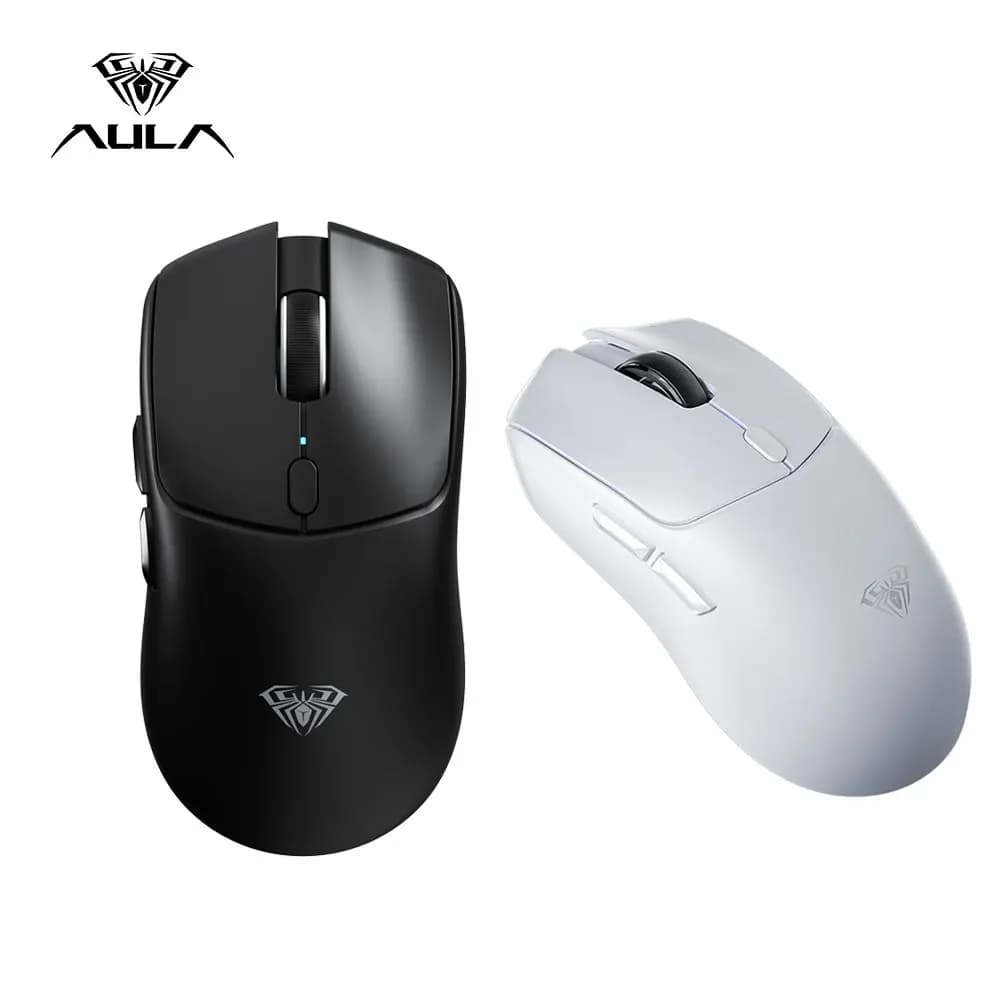 Mouse Wireless AULA SC580X Tri-mode Ricaricabile Ergonomico 12000 DPI Leggero per Gaming PC e Accessori per Gamer