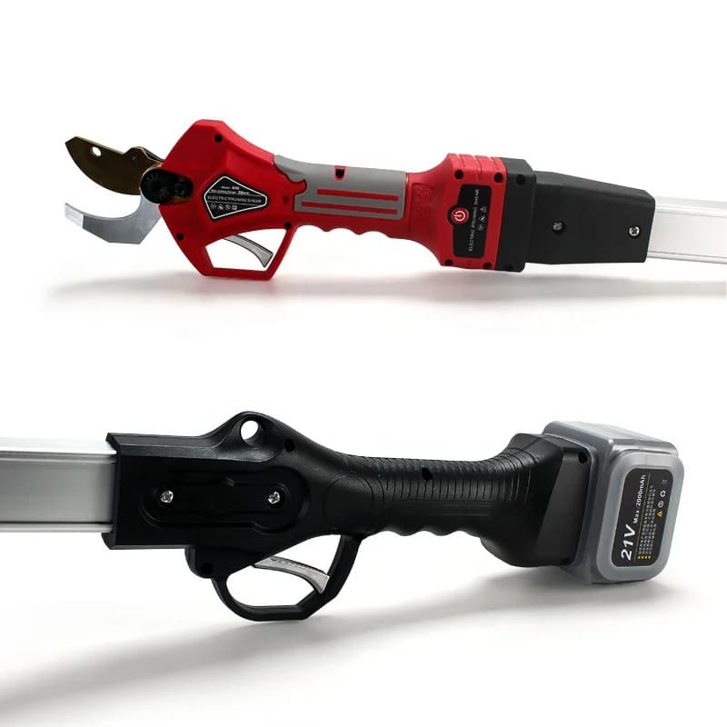 0,8-1,9 meters long telescopic electric pole shaft pruning scissors Fruit tree scissors Electric pots for lithium ion battery pruning