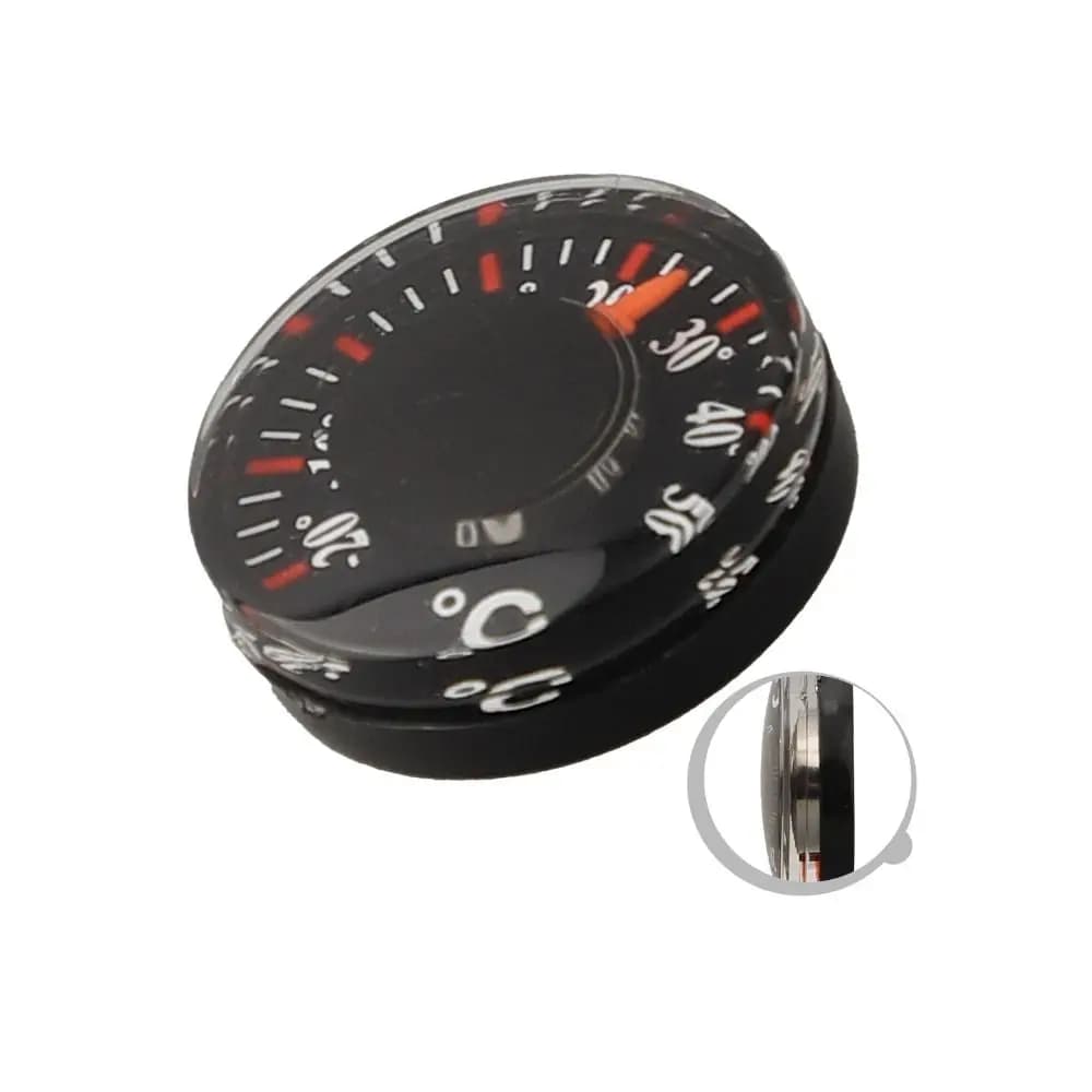 Termometro Circolare Portatile Mini in Plastica con Scala di Misurazione, Impermeabile, Alta Precisione 20mm, per Cucina