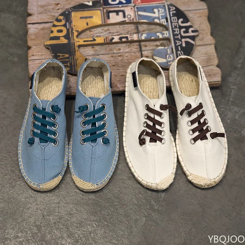 2023 Scarpe Nuovi Uomini di Canapa Pescatore Espadrillas Traspiranti Appartamenti Solido Mocassini Casual Scarpe Da Uomo Zapatos De Hombre