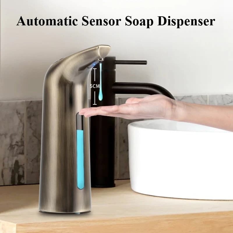 Household Automatic Induction Soap Dispenser Touch Free Smart Electric Hand Wash Machine Waterproof for Home Sink