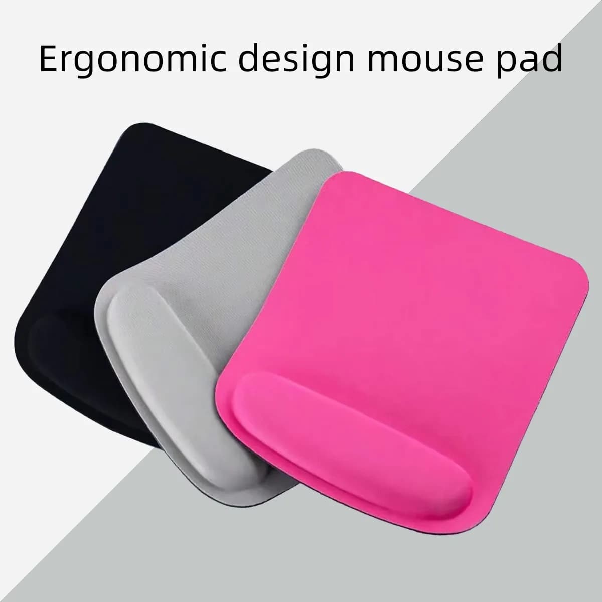 Comfortable EVA Wrist Rest Mouse Pad, Thickened Sponge, Solid Color Ergonomic Mouse Pad, Office Accessory, desktop Mouse Pad