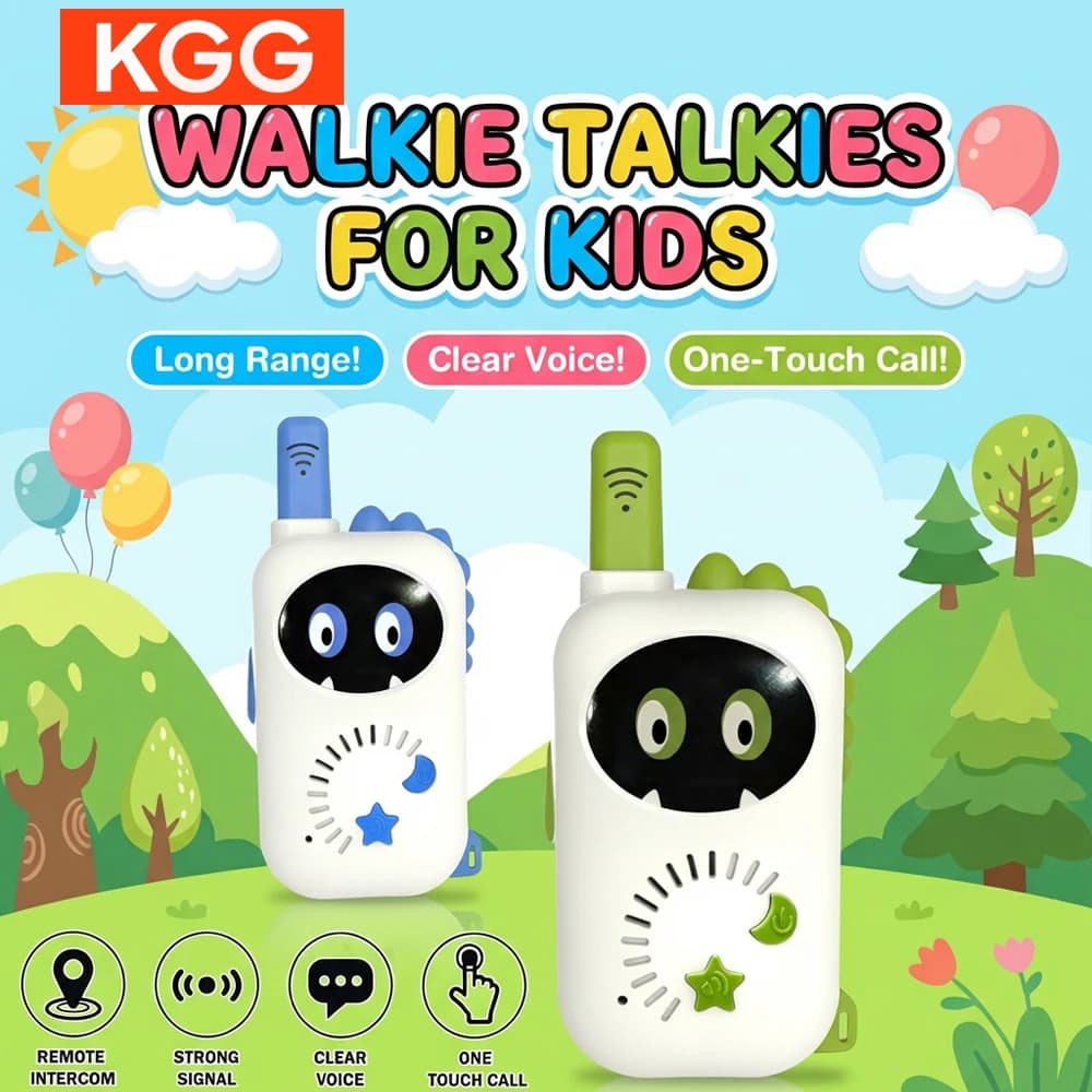 2 Pezzi Walkie Talkie per Bambini, Radio Bidirezionale a Lunga Distanza, Giocattolo per Bambini, Regalo Portatile per Esterni per Ragazzi e Ragazze
