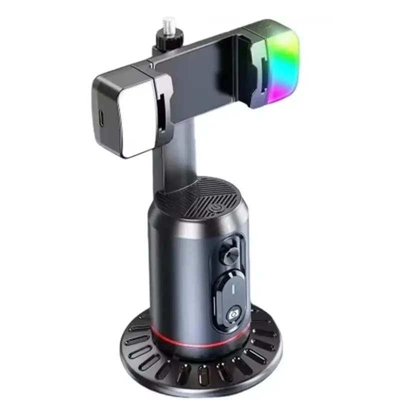 B49C Treppiede da tavolo Stabilizzatore cardanico Rotazione a 360° Selfie Stick Face Tracking per Smartphone Live