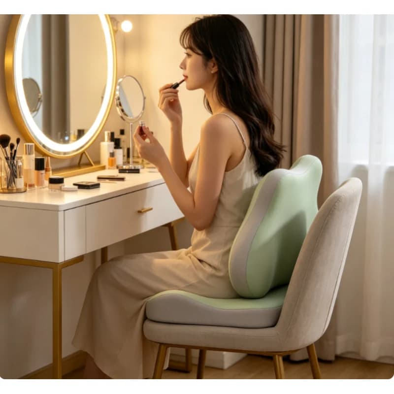 2Pcs Memory Foam Ergonomic Seat Cushion 3D Support Washable Polyester Pad For Office Chair Car Household Rest Use