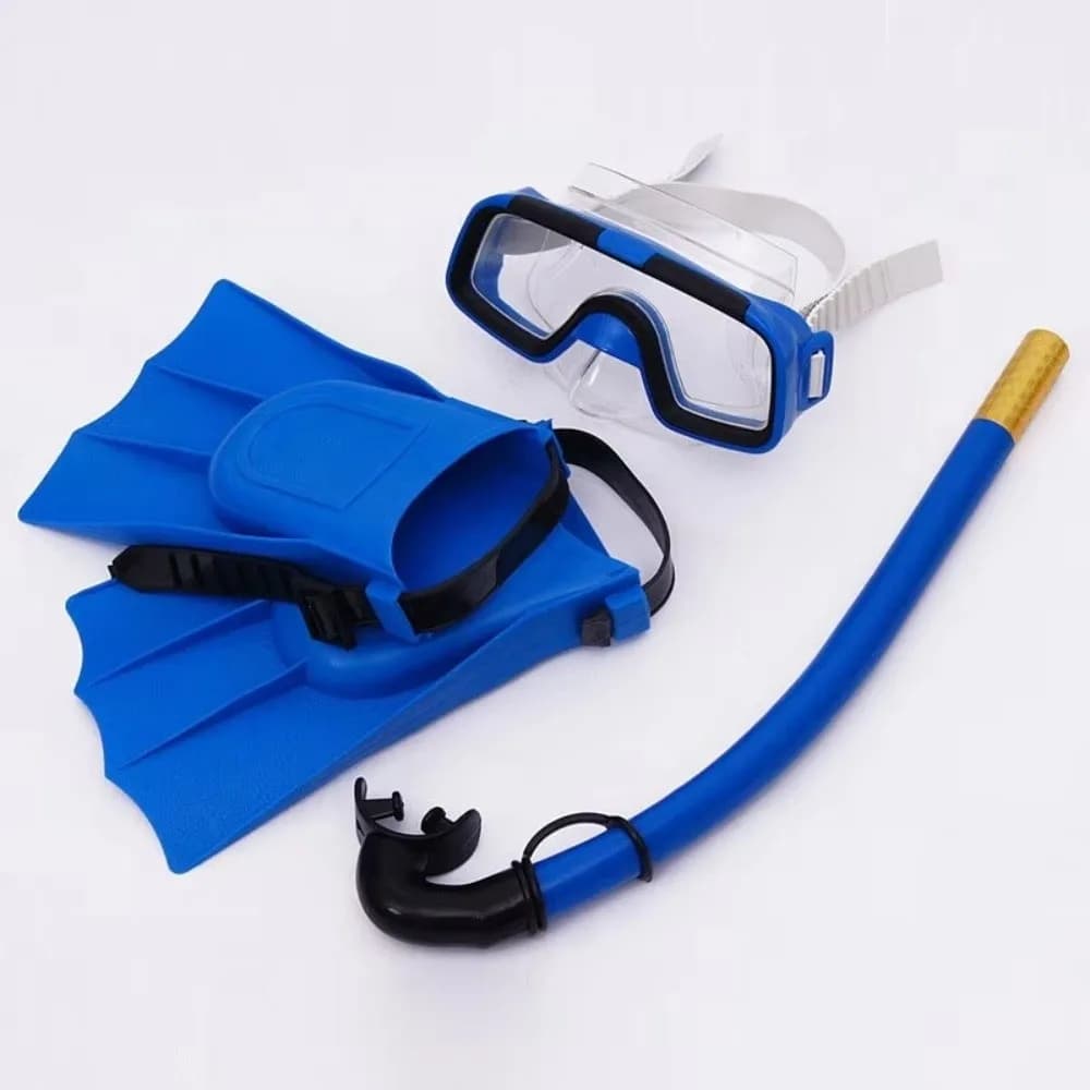 Nuovo set di maschere subacquee antiappannamento per bambini, regolabili e facili da usare, maschere per il nuoto in PVC, kit con pinne e snorkel, accessori per immersioni