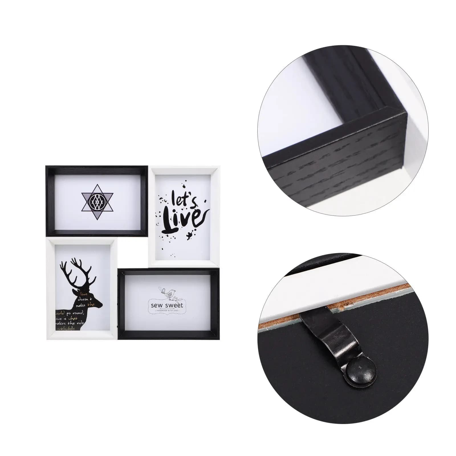 Family Picture Frames for Multiple Pictures Standing Collage Photo Wall Hanging